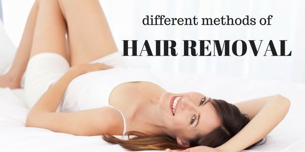 image of different hair removal methods