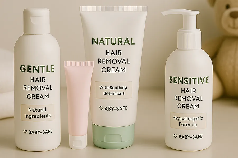 Hair removal cream products safe for nursing mothers with gentle, natural formulations