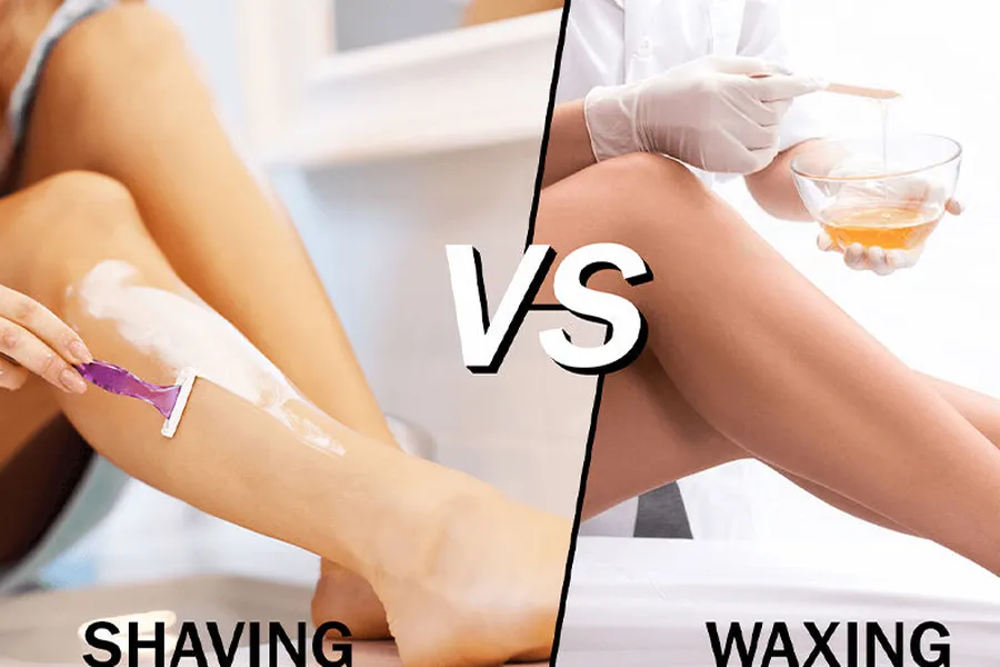 shaving vs waxing image