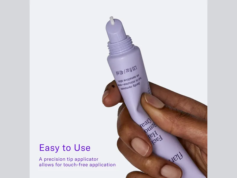 easy to use tip of Flamingo facial hair removal cream