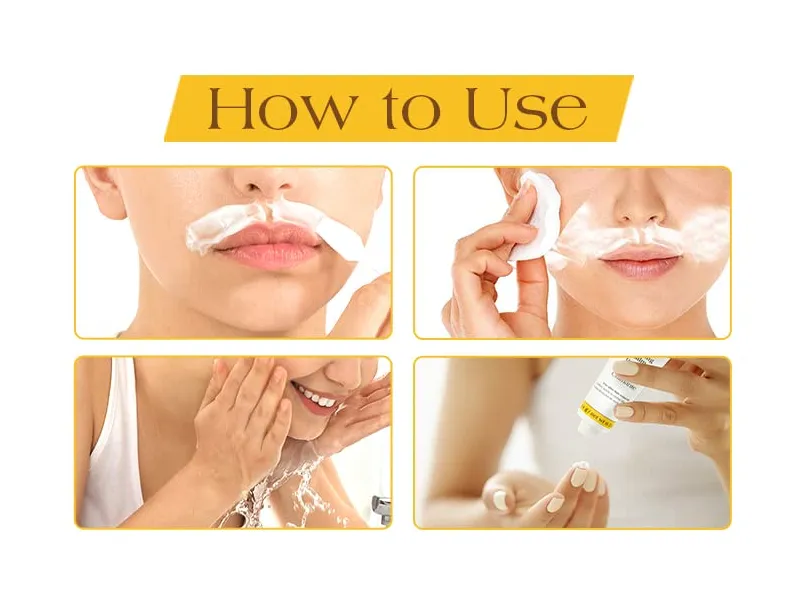 how to use gigi hair remover cream