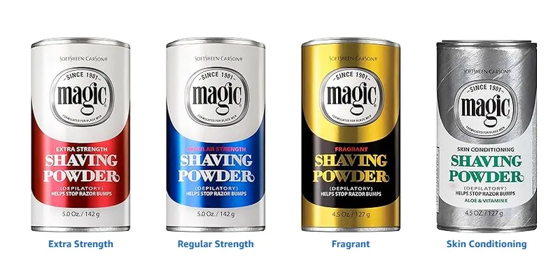 magic hair removal powders