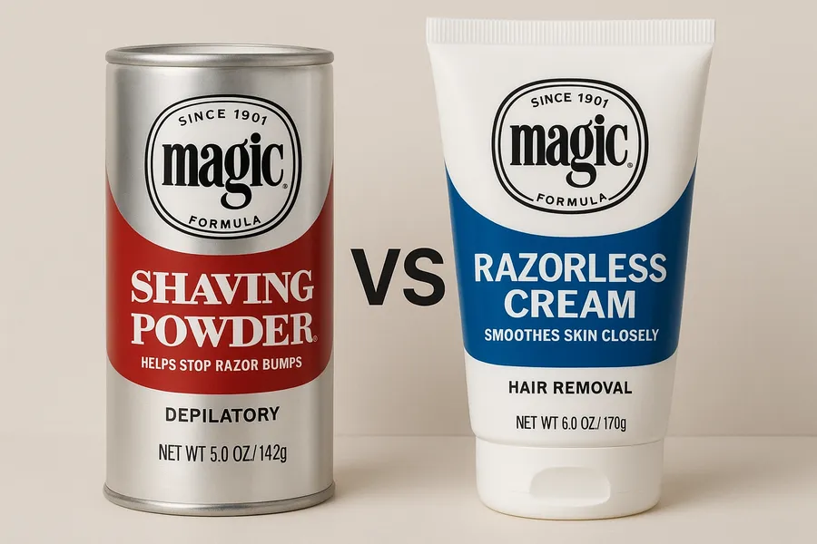 Magic Shaving Powder vs Magic Razorless Cream