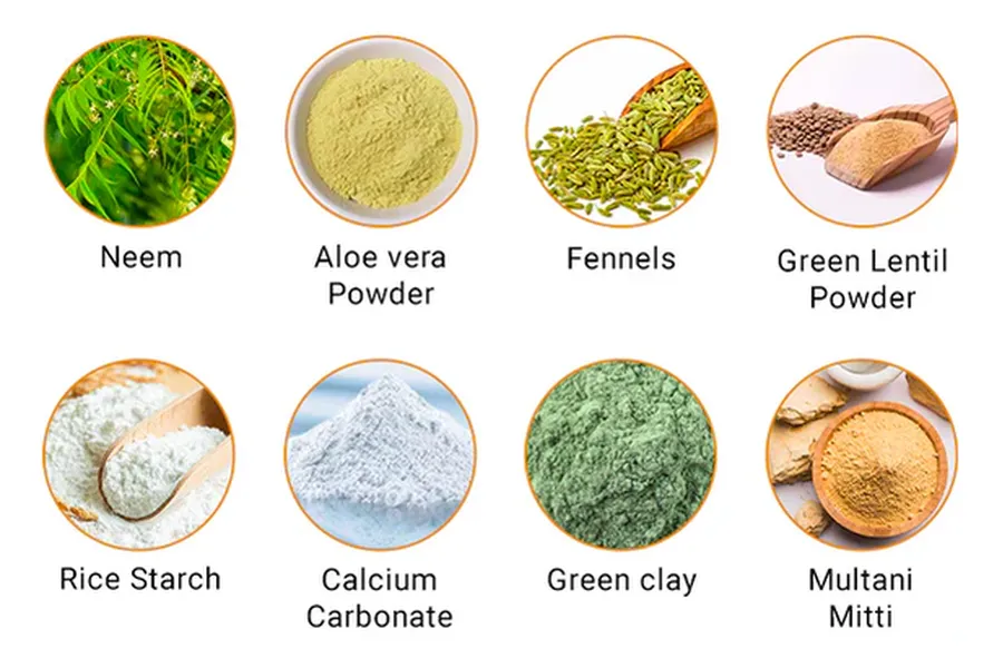 Neem & Fennel Depilatory Mask contains an impressive array of natural ingredients